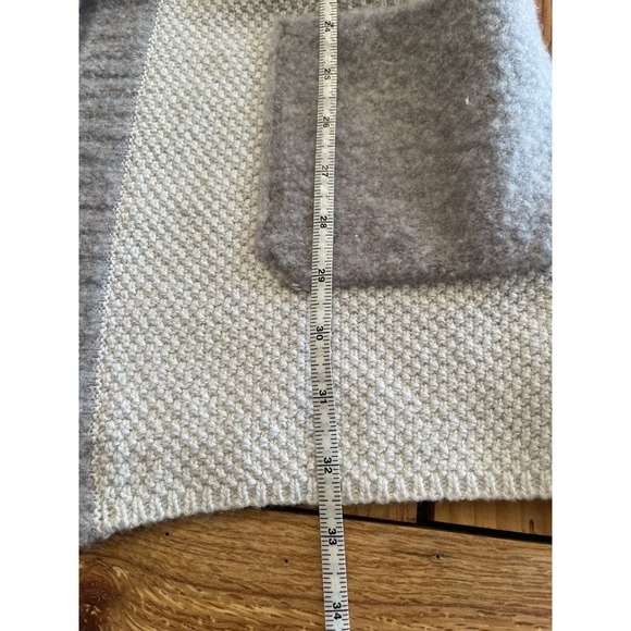 Amina Rubinacci Sz 40 Light Gray Cashmere Blend Knit Pockets Cardigan Sweater - Picture 12 of 12